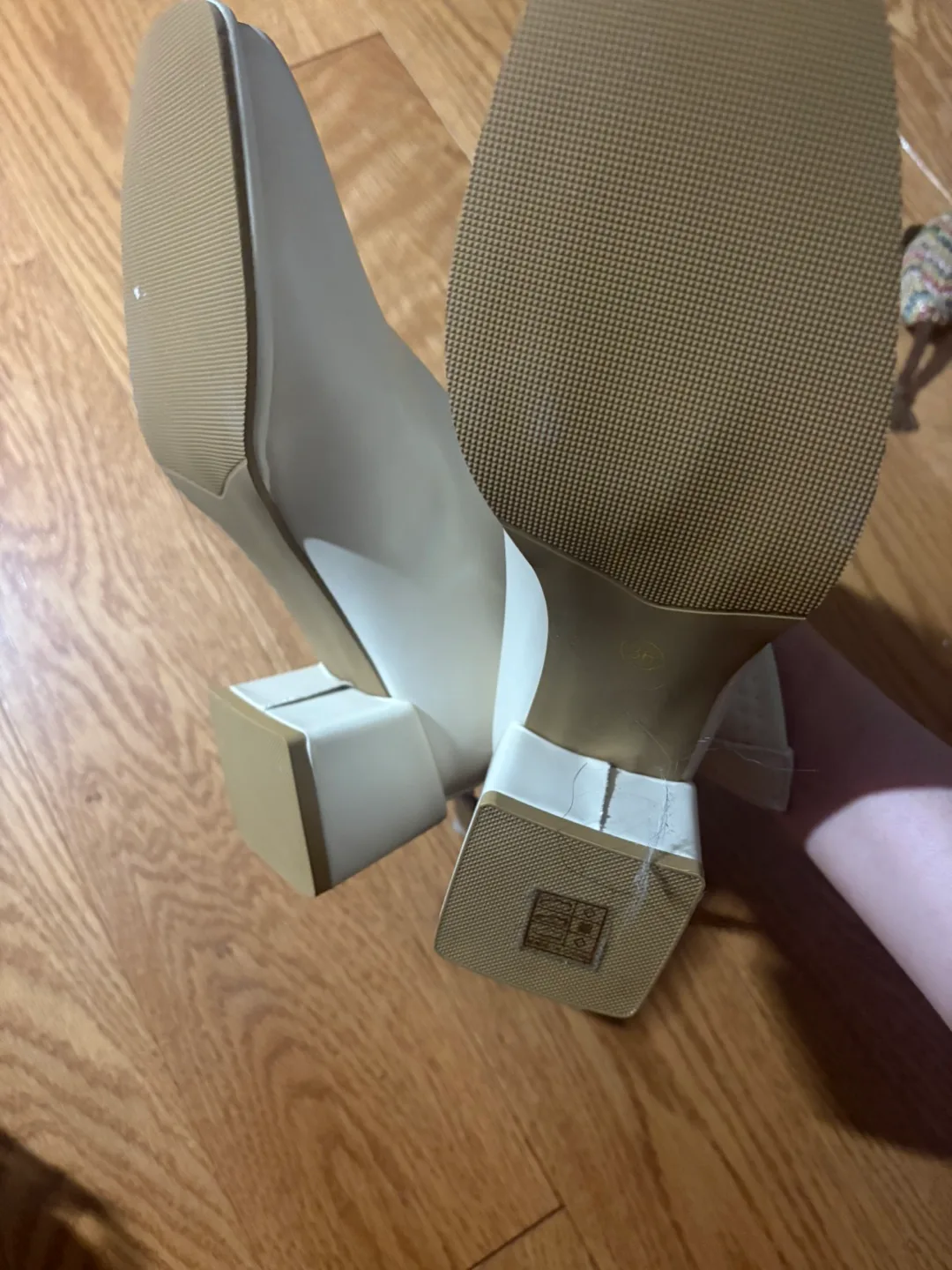 Cream Ankle Boots - Size 6-36 image indicator(3)