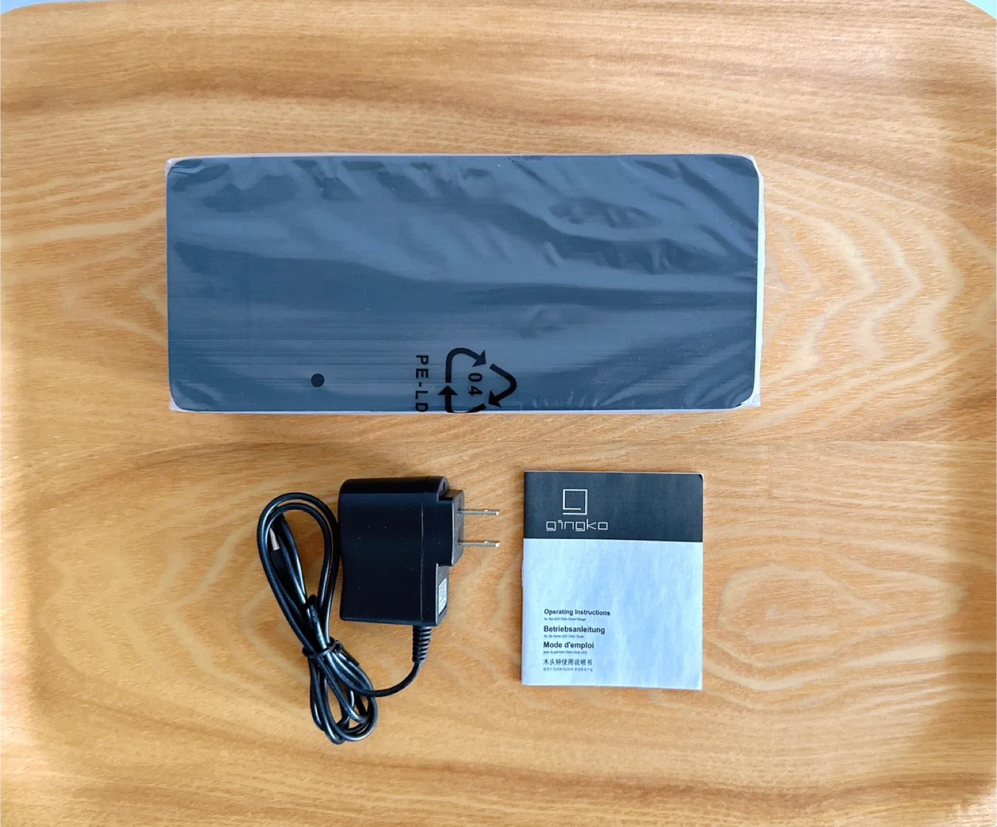 Gingko Slab Black Click Clock LED - New! image indicator(6)