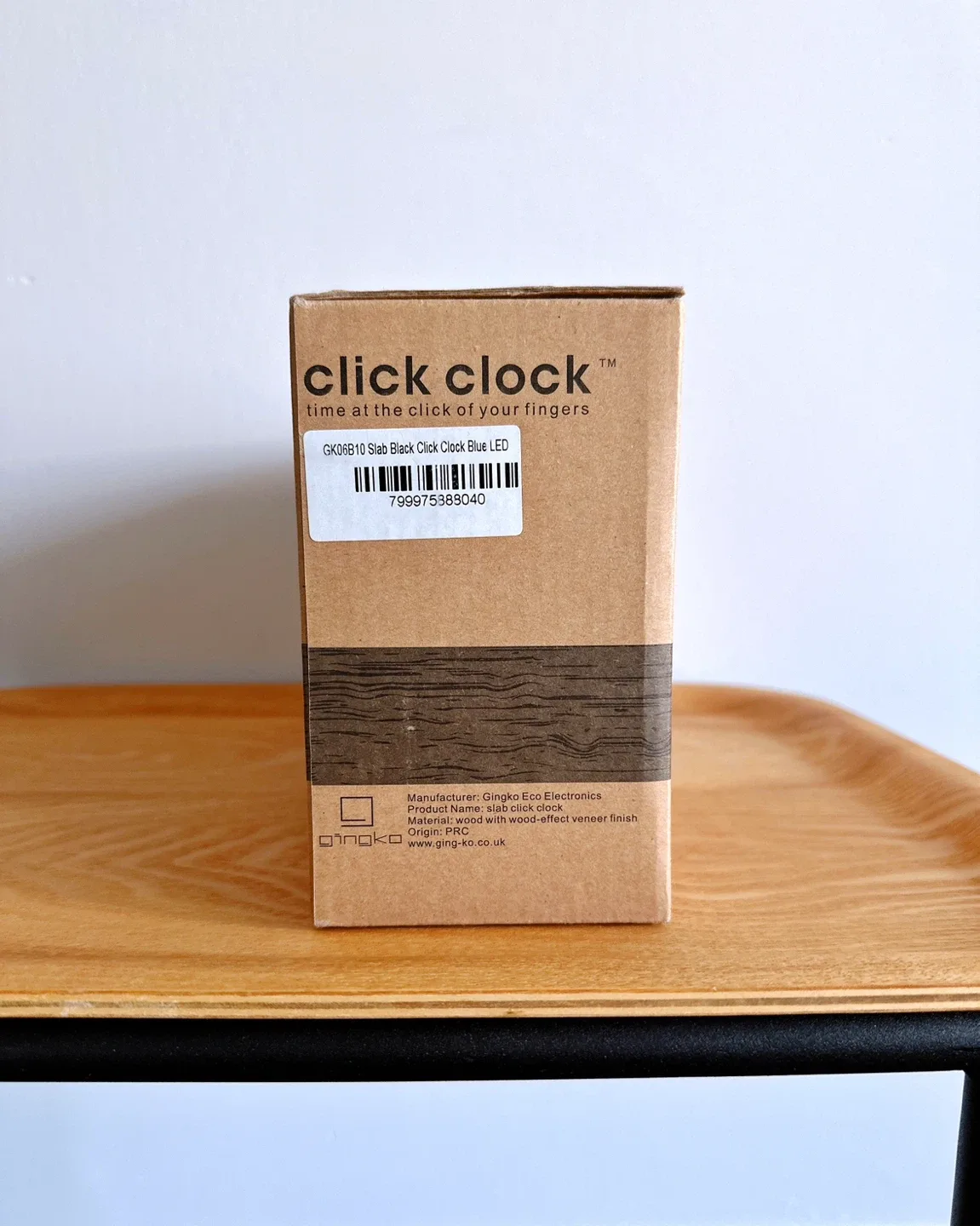 Gingko Slab Black Click Clock LED - New! image indicator(4)