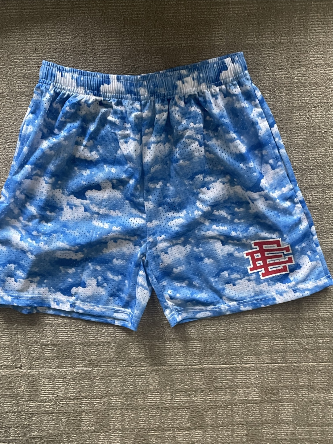 Eric Emanuel Shorts Blue Cloud - Size M