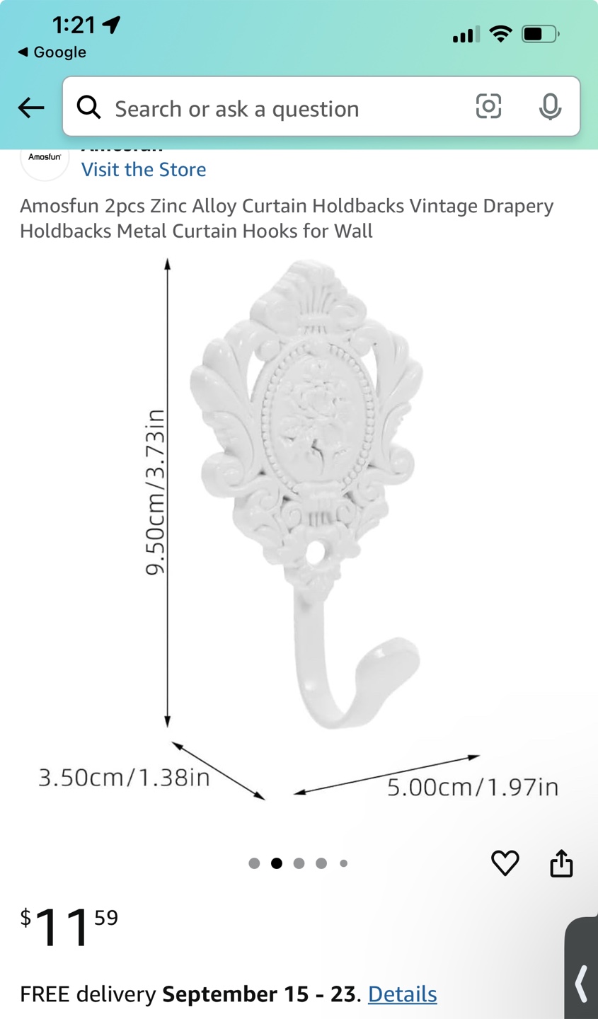 Vintage European Style Hooks - photo 2