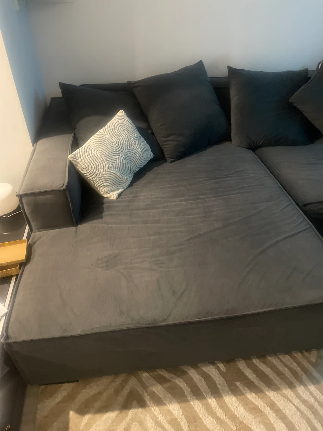 Large Sectional Sofa - Dark Gray - photo 3