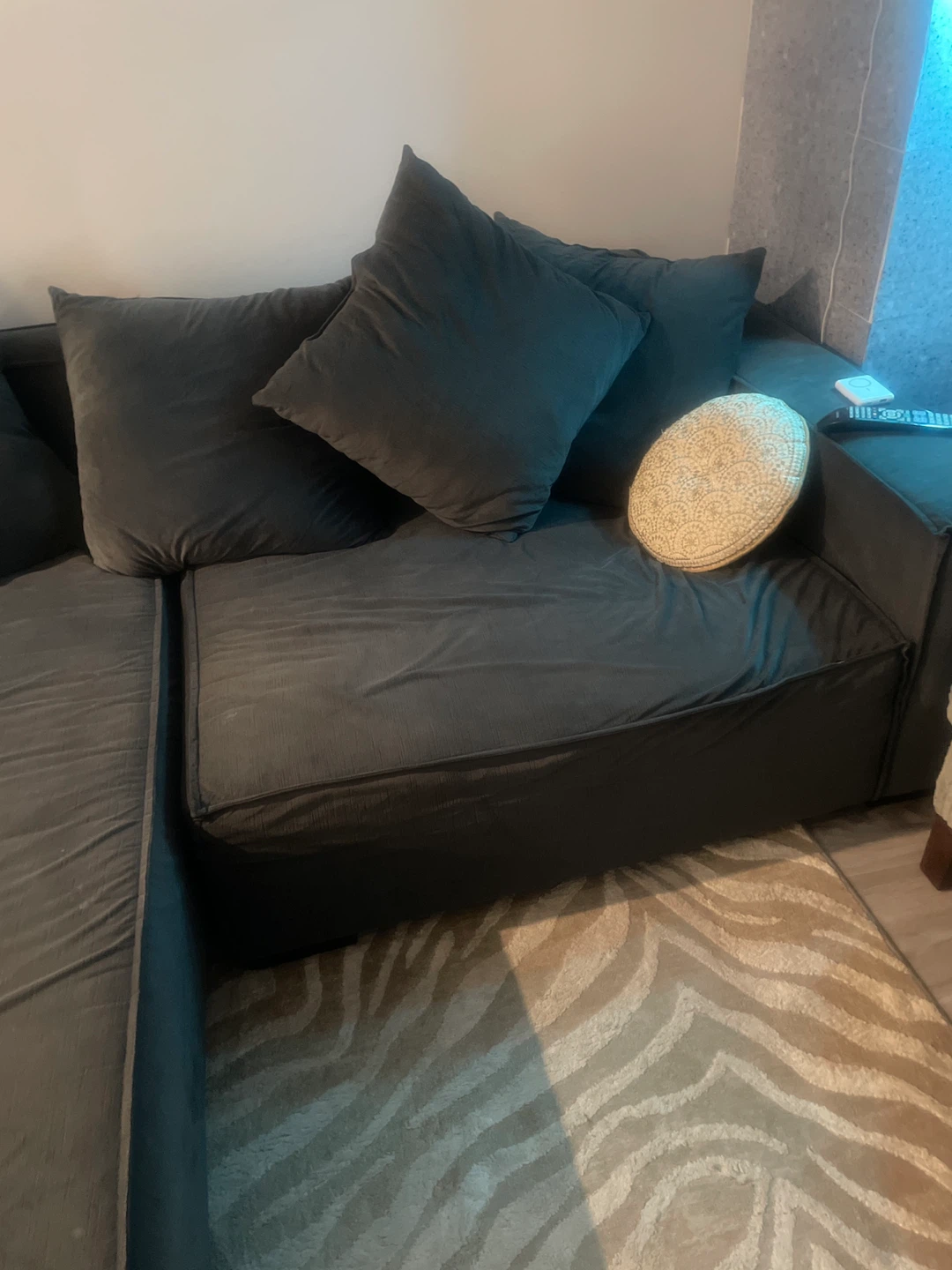 Large Sectional Sofa - Dark Gray - photo 2