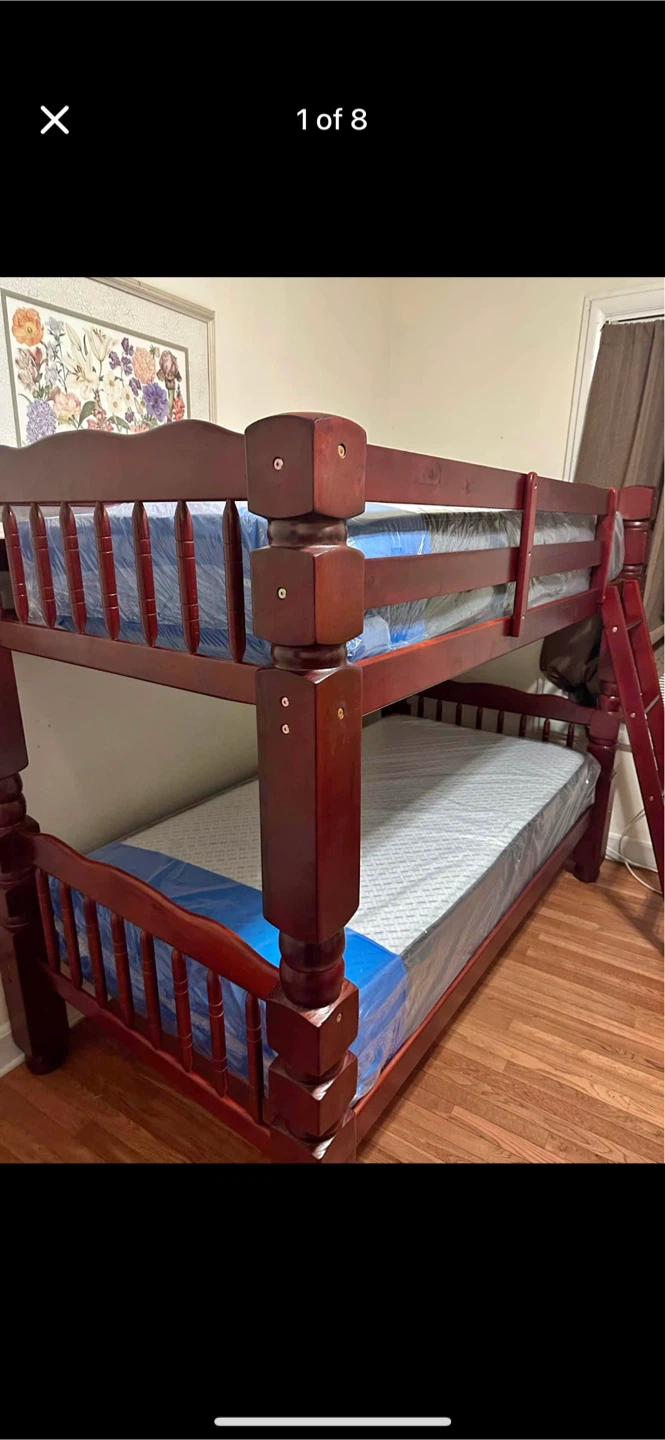 Wooden Bunk Bed Frame