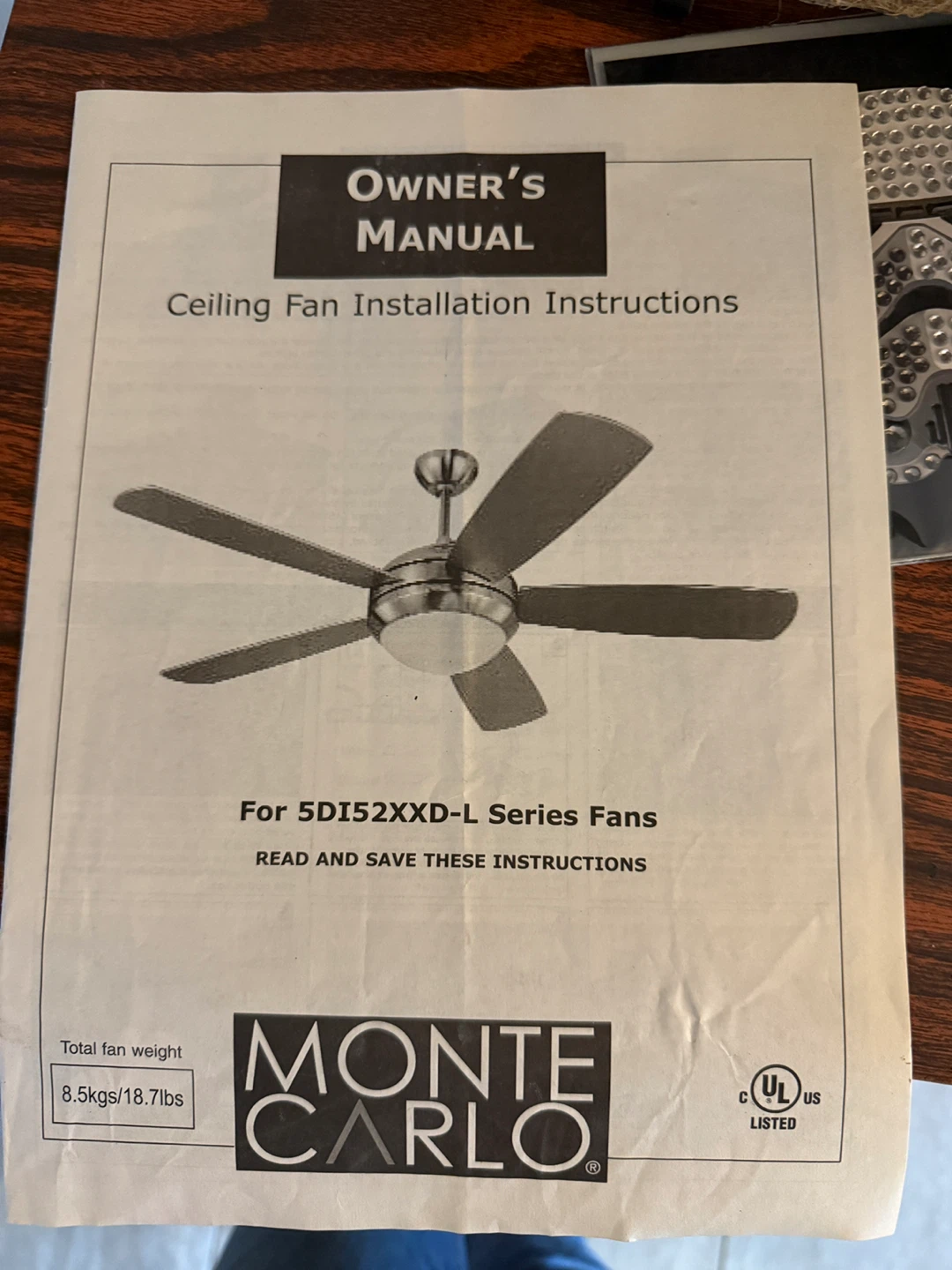 Great - Monte Carlo 5DI52XXD-L Ceiling Fan - photo 2