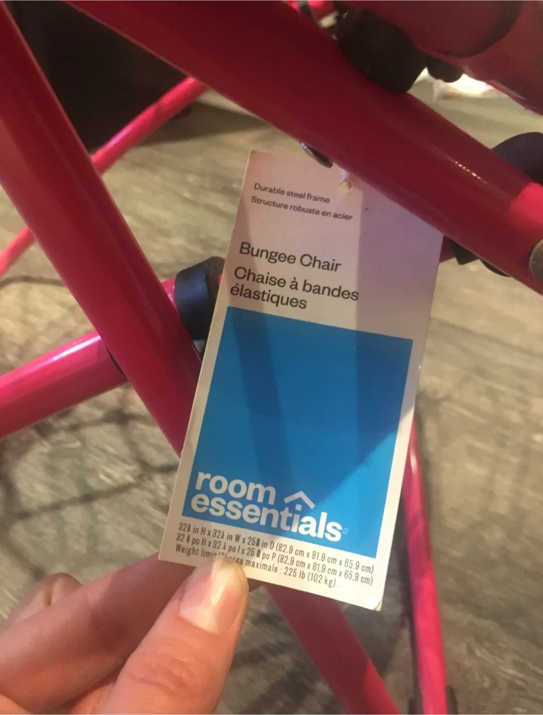 Pink Bungee Chair image indicator(4)