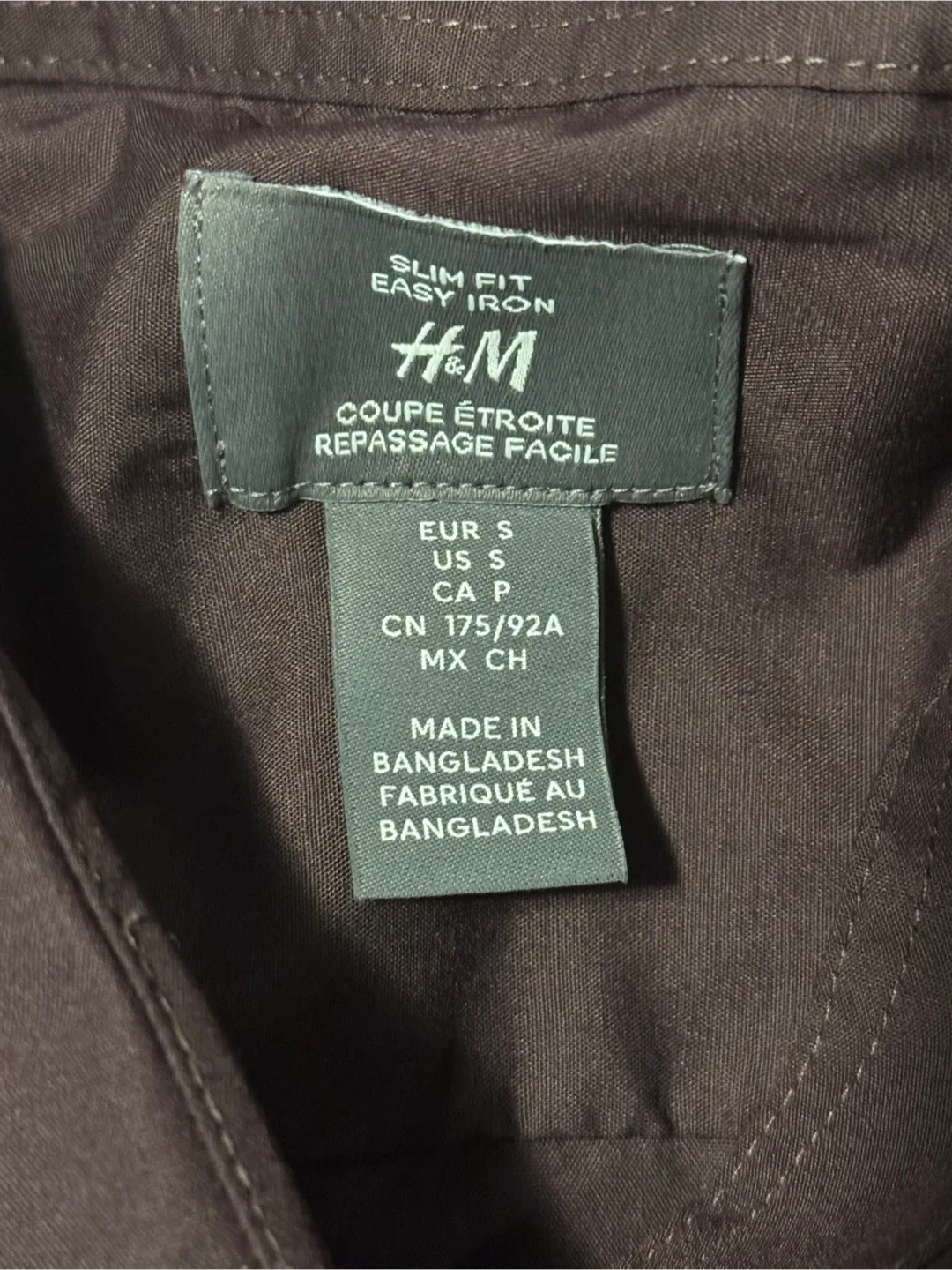 H&M Dark Red Collared Shirt image indicator(2)
