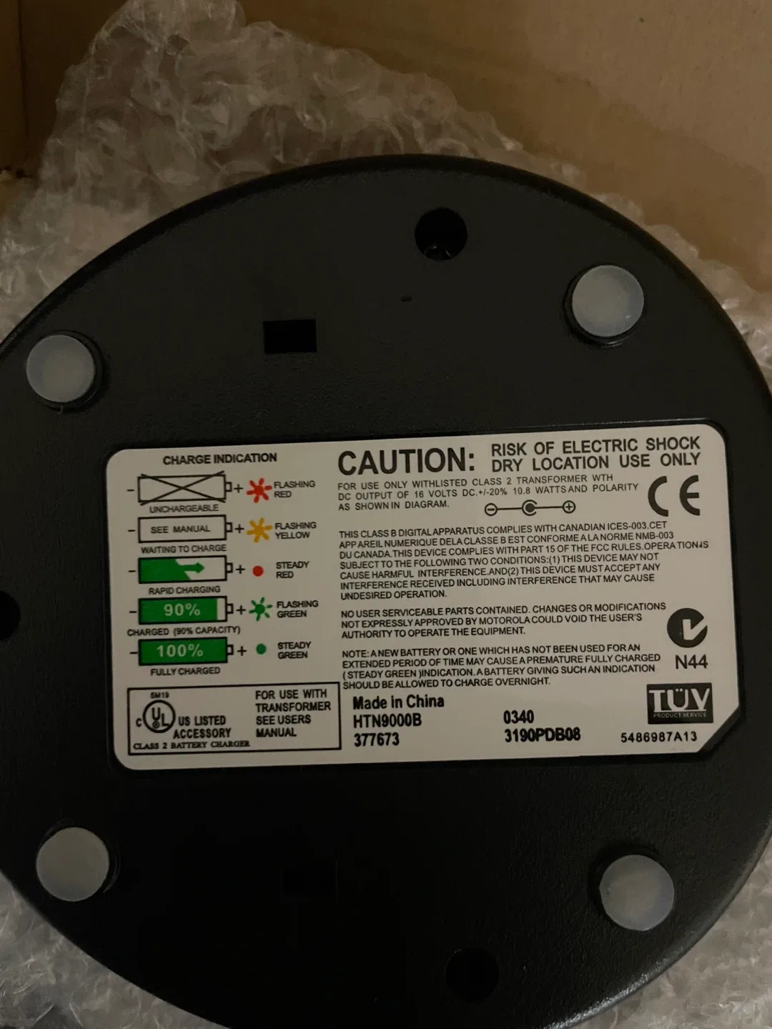 Class 2 Battery Charger HTN9000B