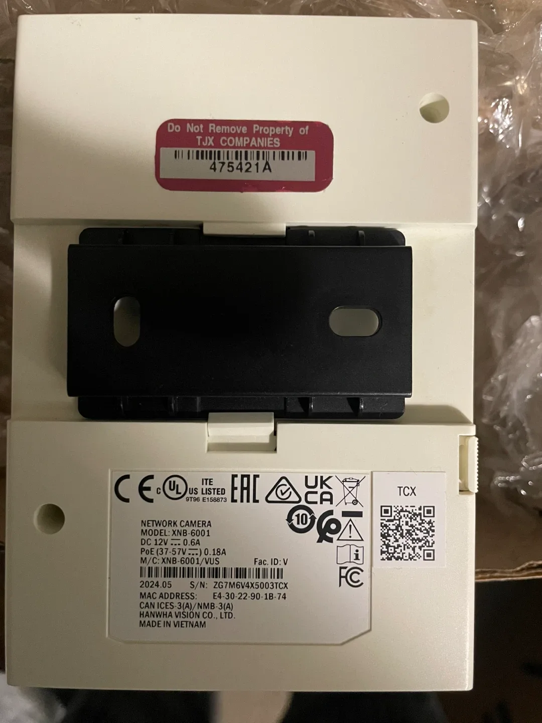 Hanwha XNB-6001 Network Camera