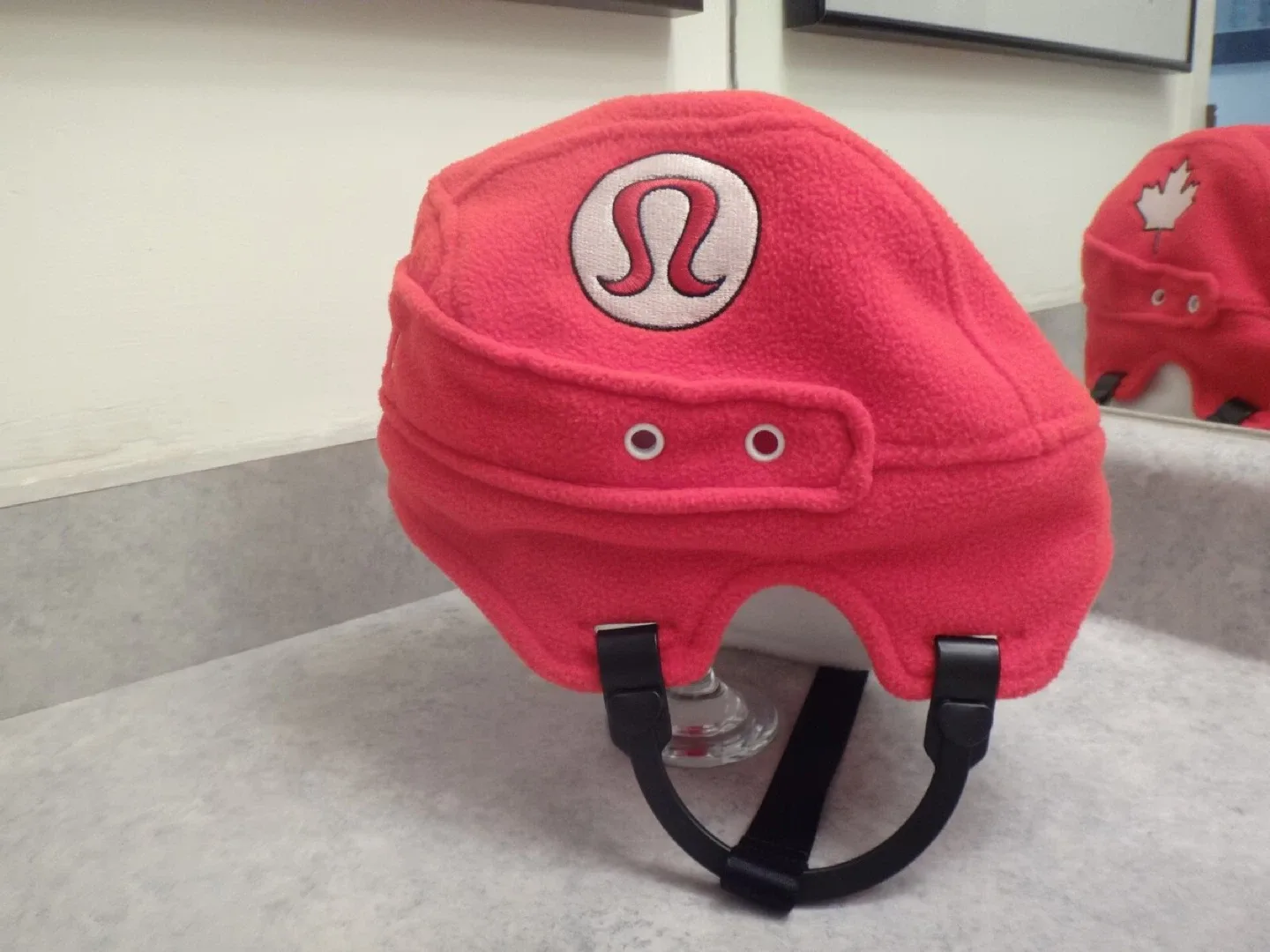 Lululemon Red Helmet Hat image indicator(4)