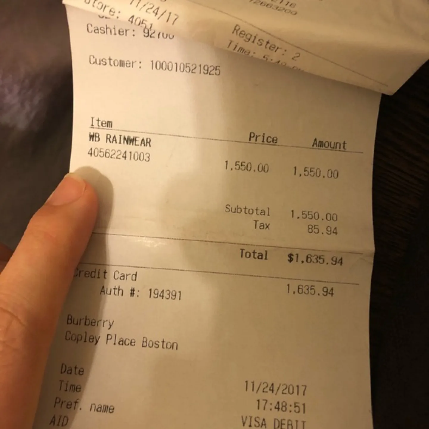 Men’s Authentic Burberry Rain Vest Black With Receipt image indicator(5)