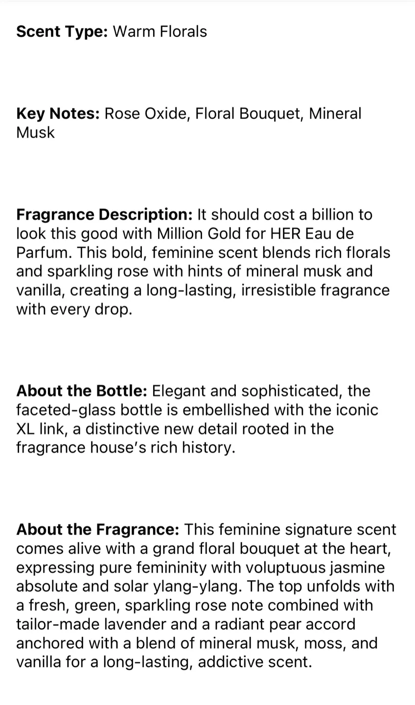 RABANNE Million Gold Eau de Parfum 1.7 oz image indicator(3)