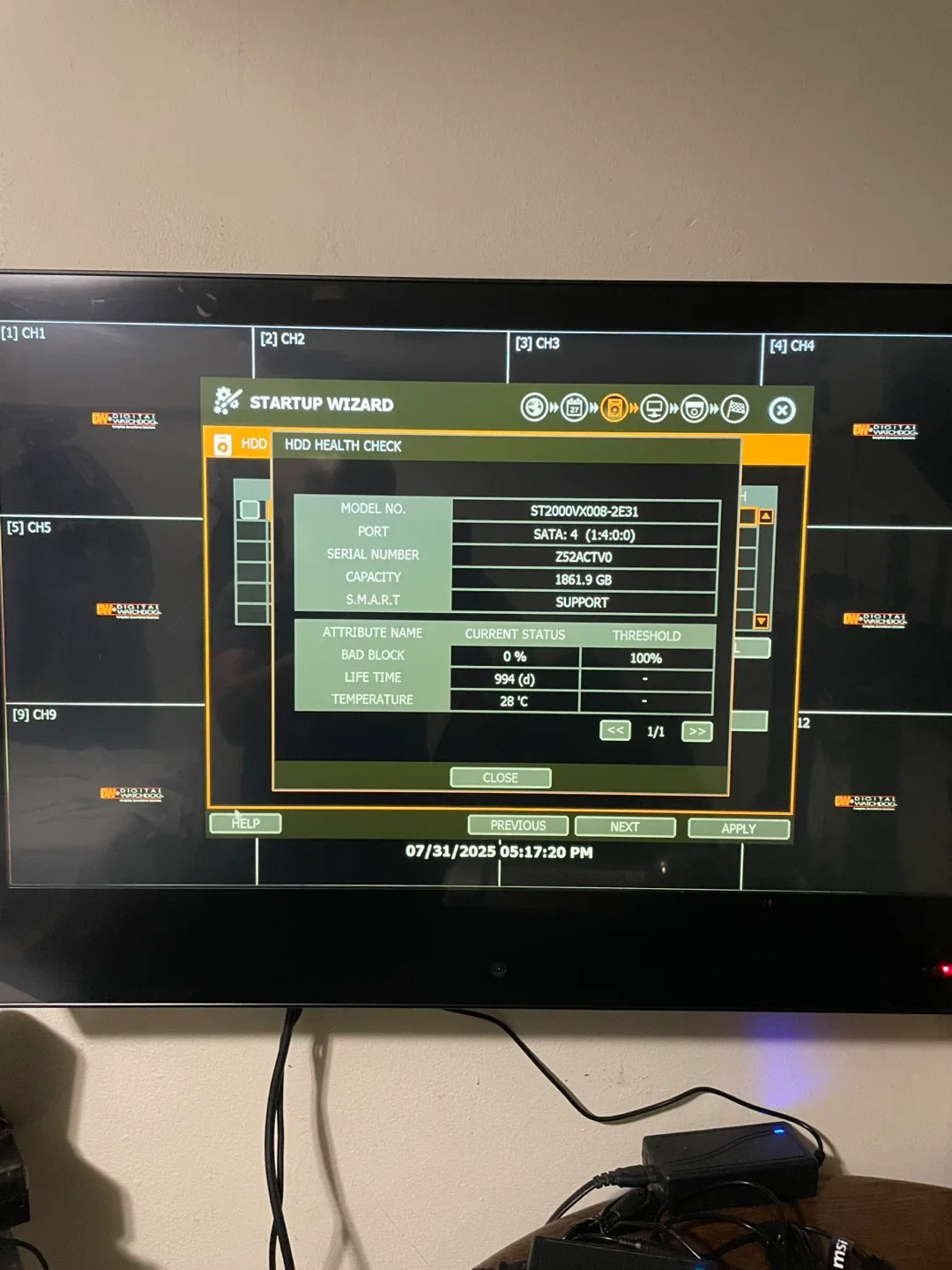 Digital Watchdog DW-VP12-8P NVR Video Recorder image indicator(4)