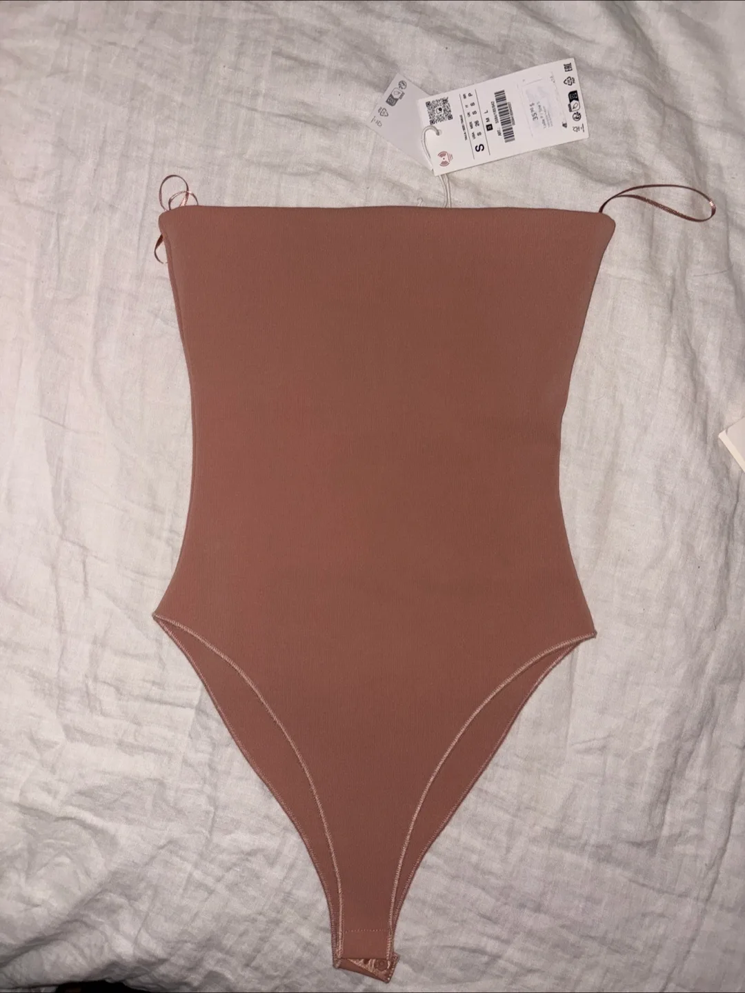 Zara Sculpt Fabric Bodysuit - Size S thumbnail