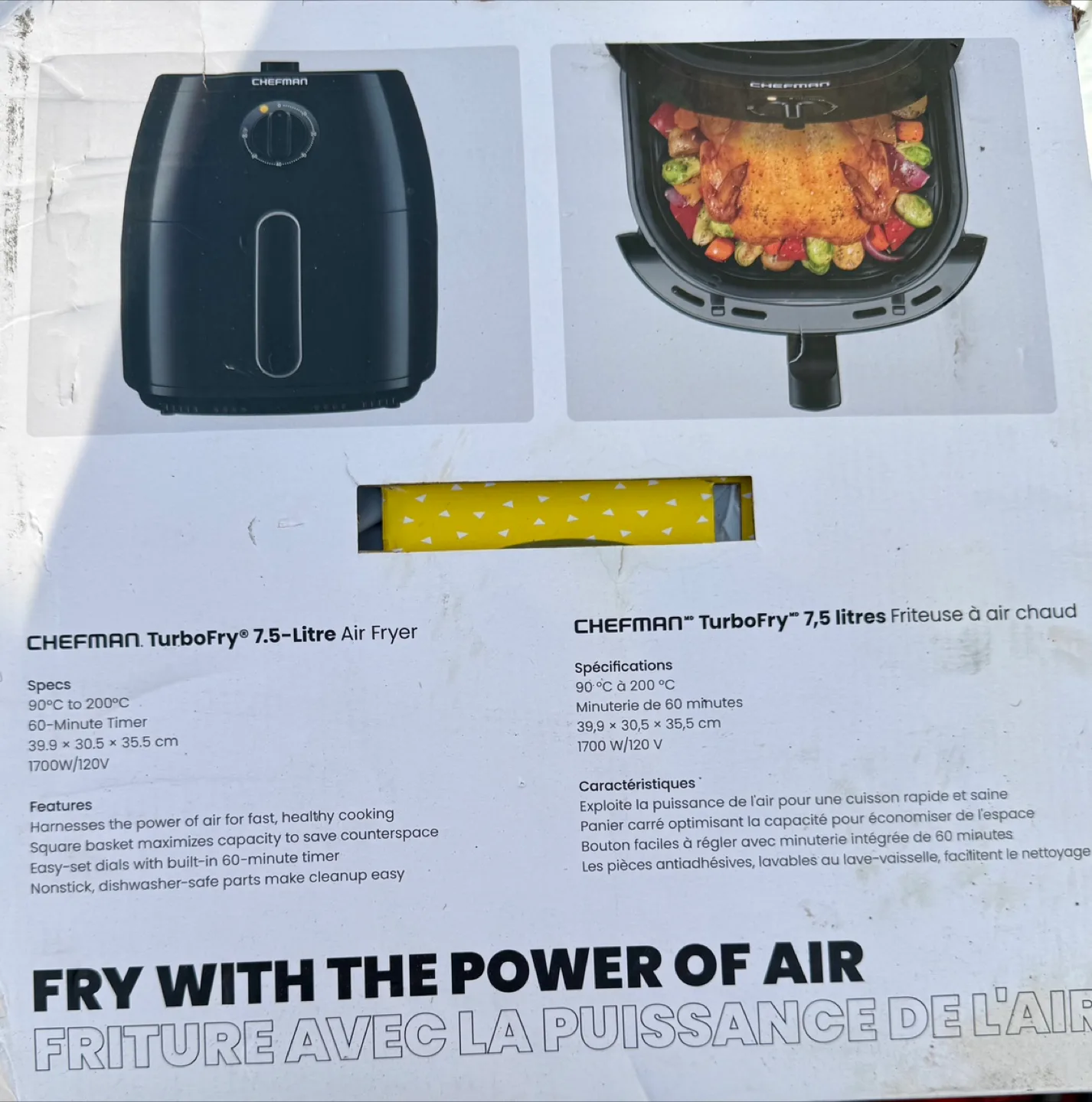BNIB Chefman TurboFry 7.5-Litre Air Fryer image indicator(2)