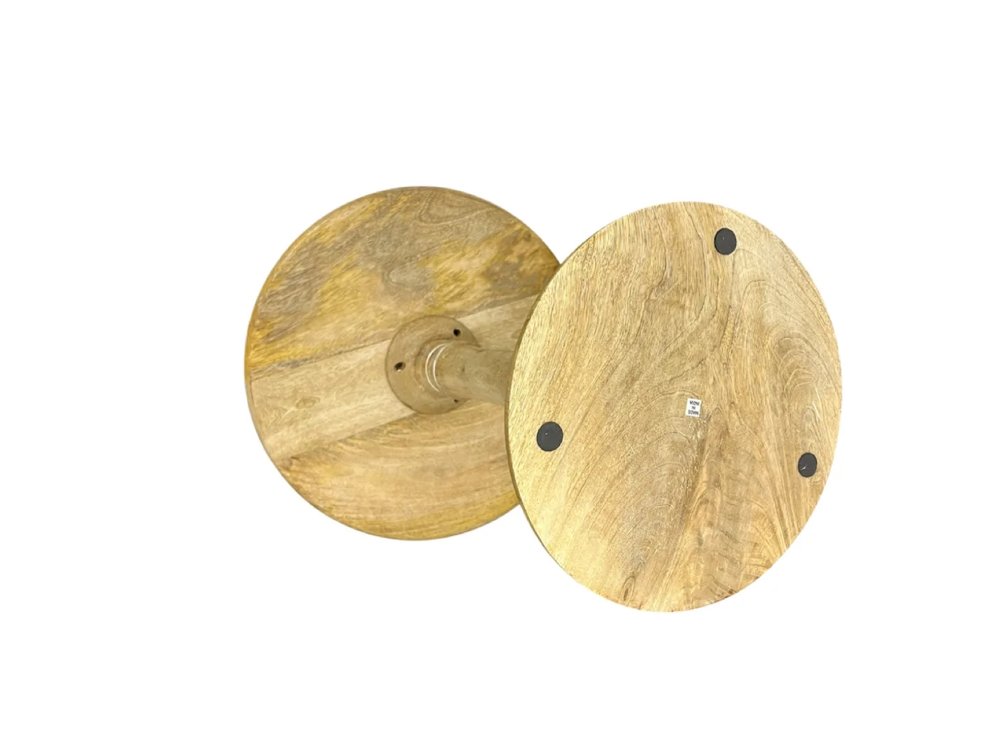 Wooden Pedestal Accent Table image indicator(3)