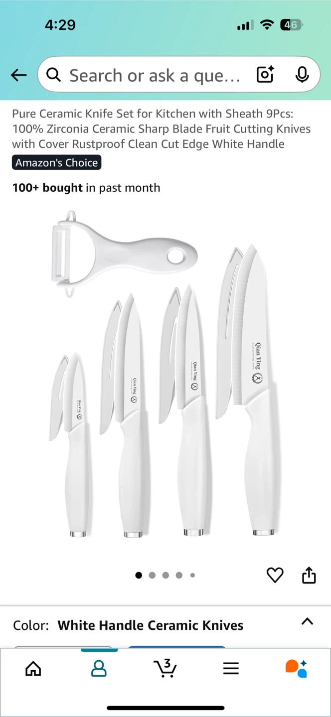 Cutting Board Set & Ceramic Knife Set