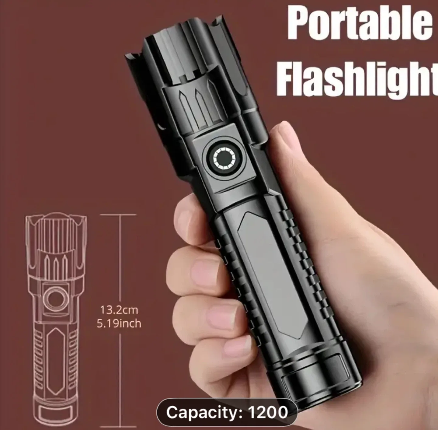 Apollo Fire LED Flashlight image indicator(4)