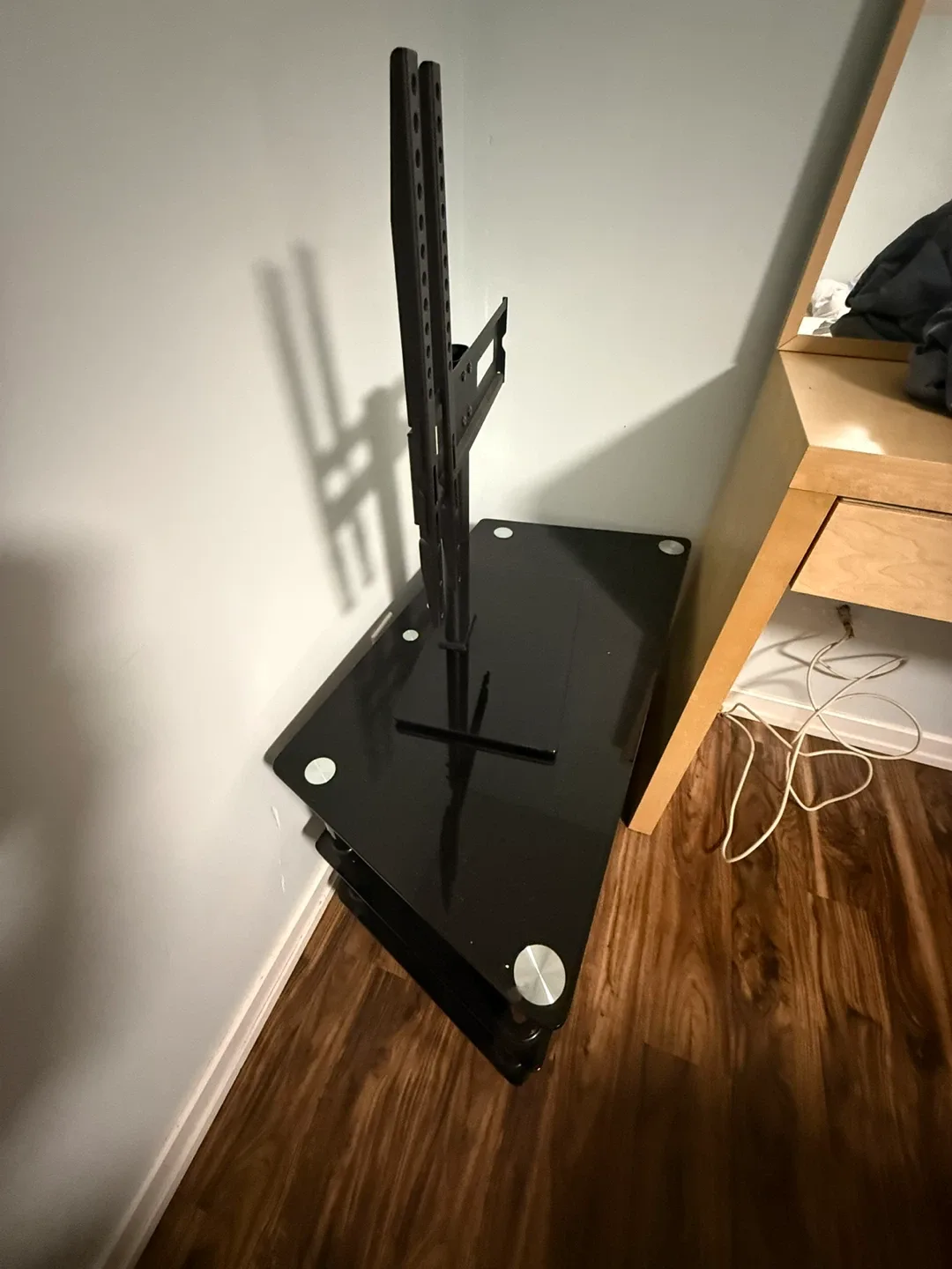 Black Glass TV Stand