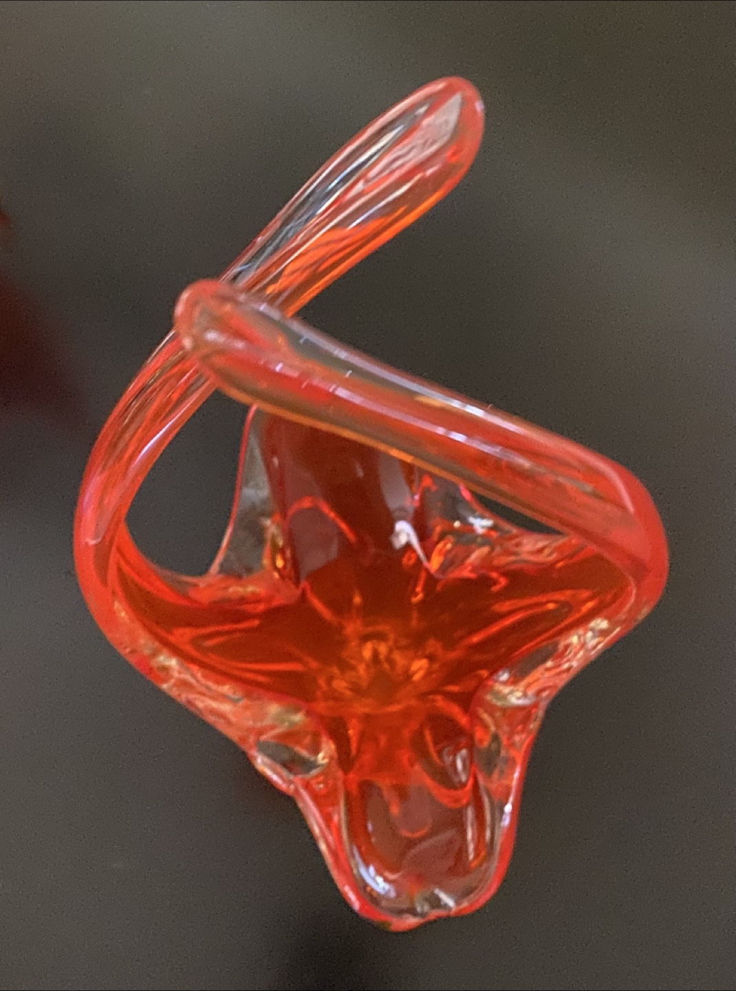 Red Decorative Art Glass Bowls (Set of 3) - photo 4