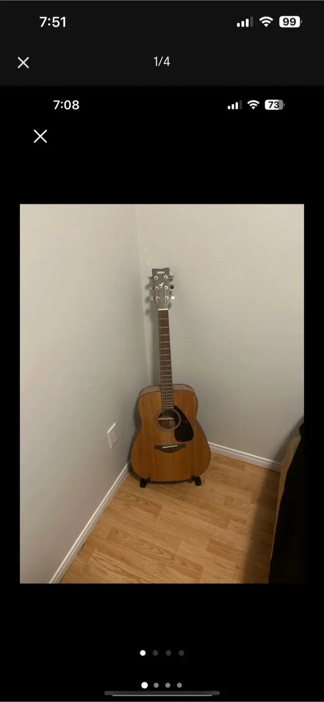 Yamaha FG800M Acoustic Guitar with Stand thumbnail