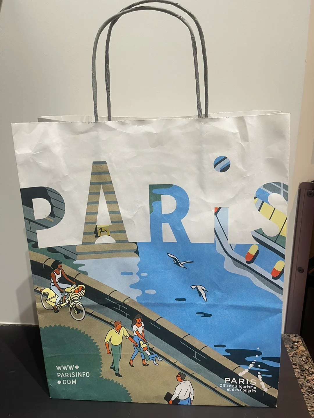 Paris Tourist Office Paper Bag thumbnail