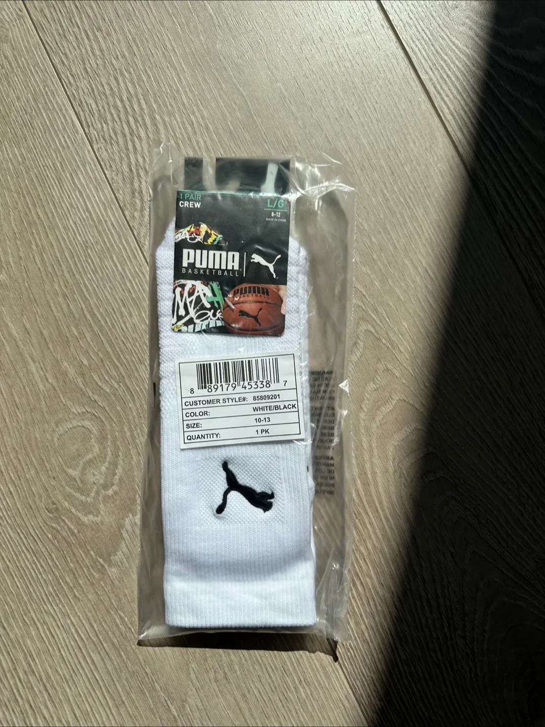 NEW Puma Crew Socks - L/G Size 8-12 thumbnail