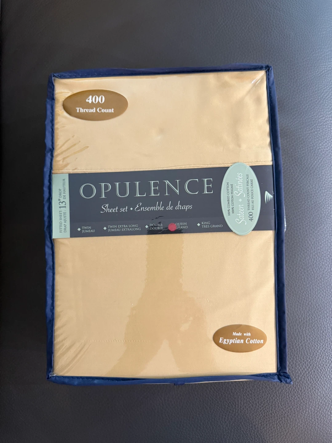 Opulence Egyptian Cotton 400 Thread Sheet Set - Queen Size