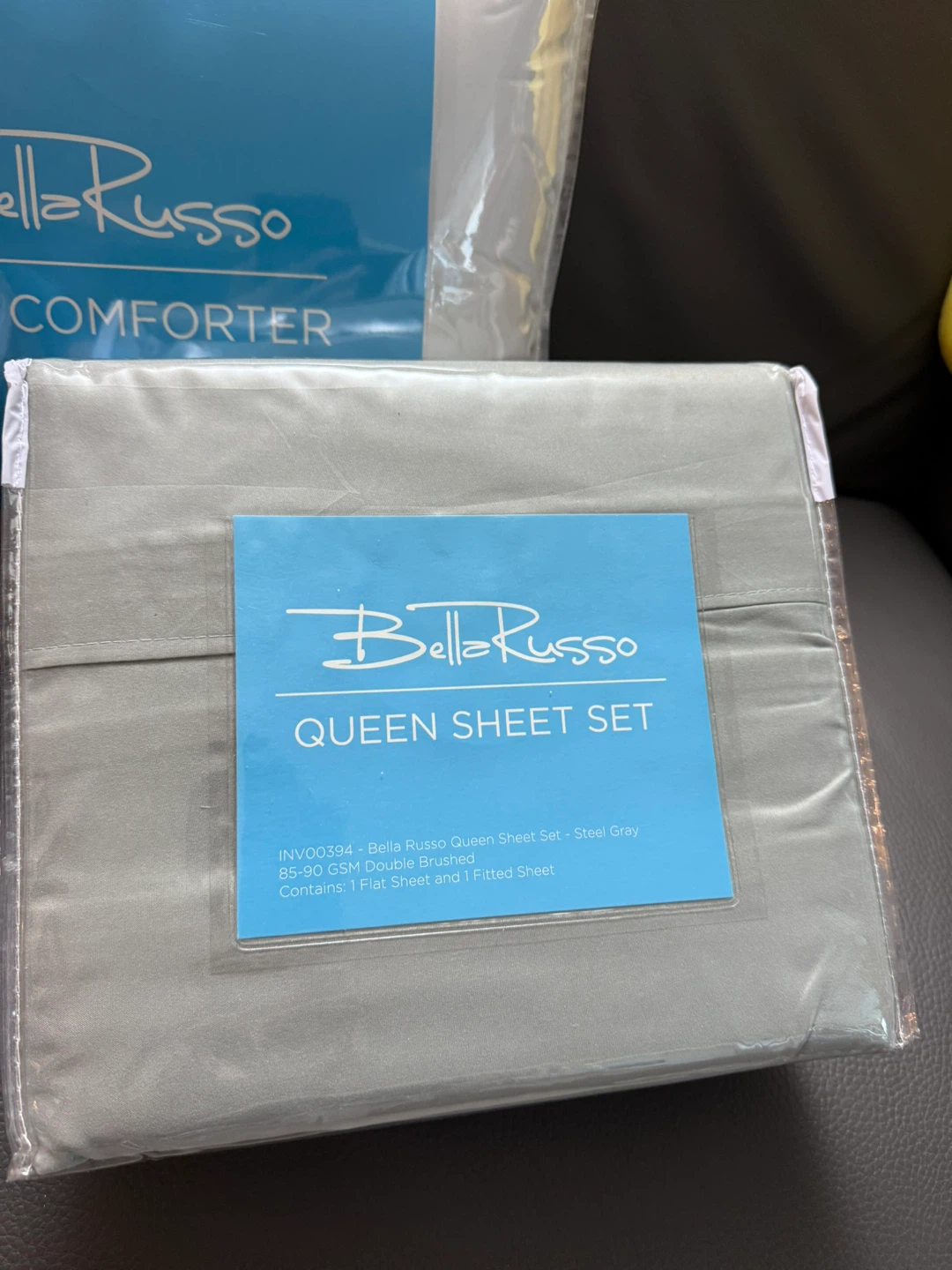 Bella Russo Queen Bedding Set (New) - Sheet + Comforter + Cover - photo 3