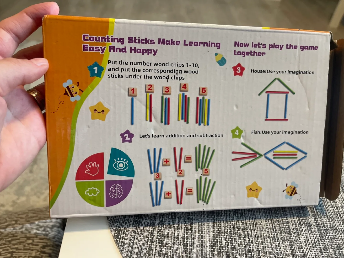 New Mathematical Intelligence Stick Toy 3+ Ages thumbnail