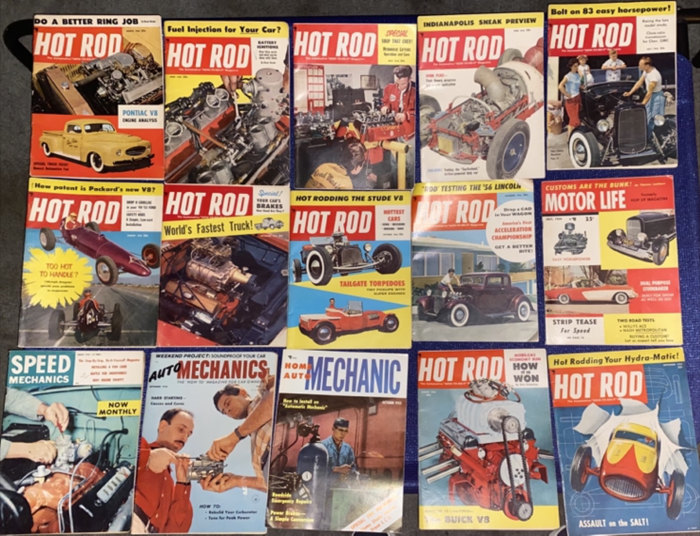 Vintage Motor Trend & Hot Rod Magazines