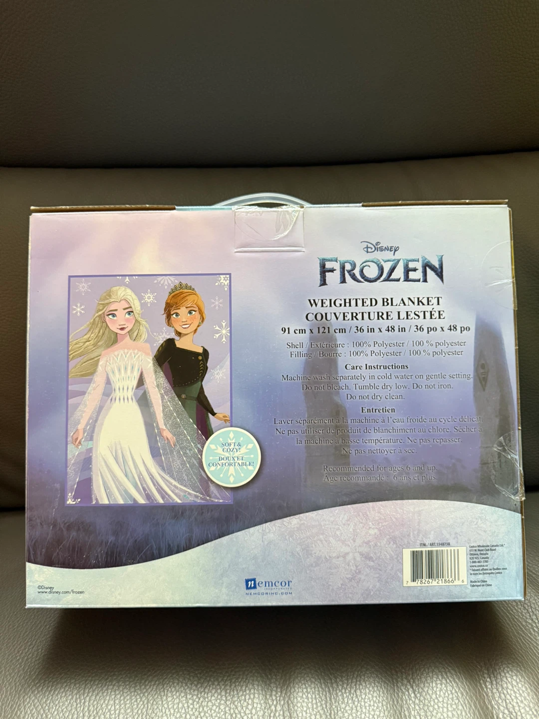 Disney Frozen Weighted Blanket - 5lb, New in Box! - photo 2