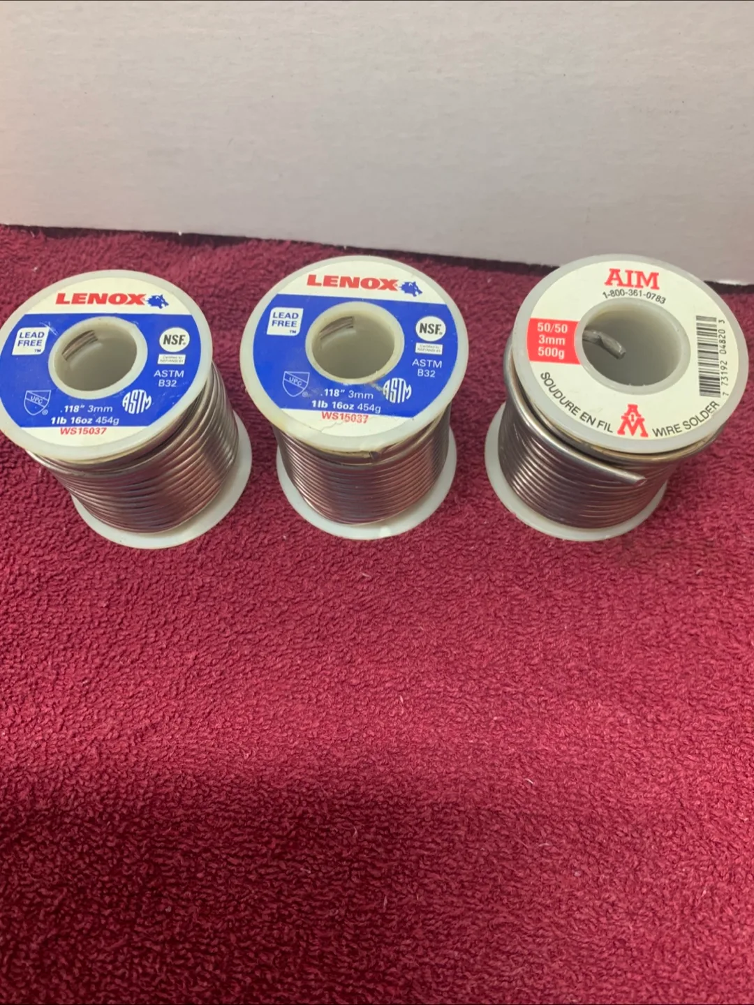 SOLDER. - 1 POUND SPOOLS thumbnail