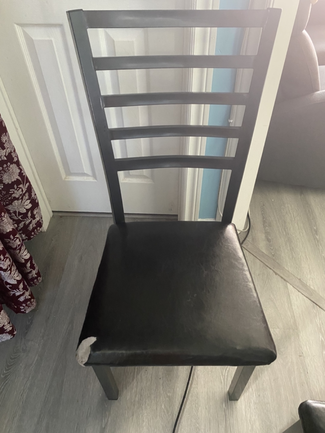 Dining Table with 4 Chairs - Black - photo 3