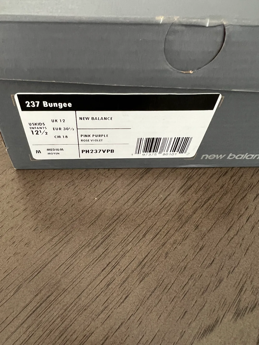 Used New Balance 237 Pink Toddler Shoes - Size 12.5 image indicator(6)