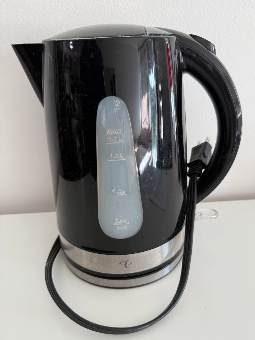 Black Electric Kettle - 1.7L Capacity