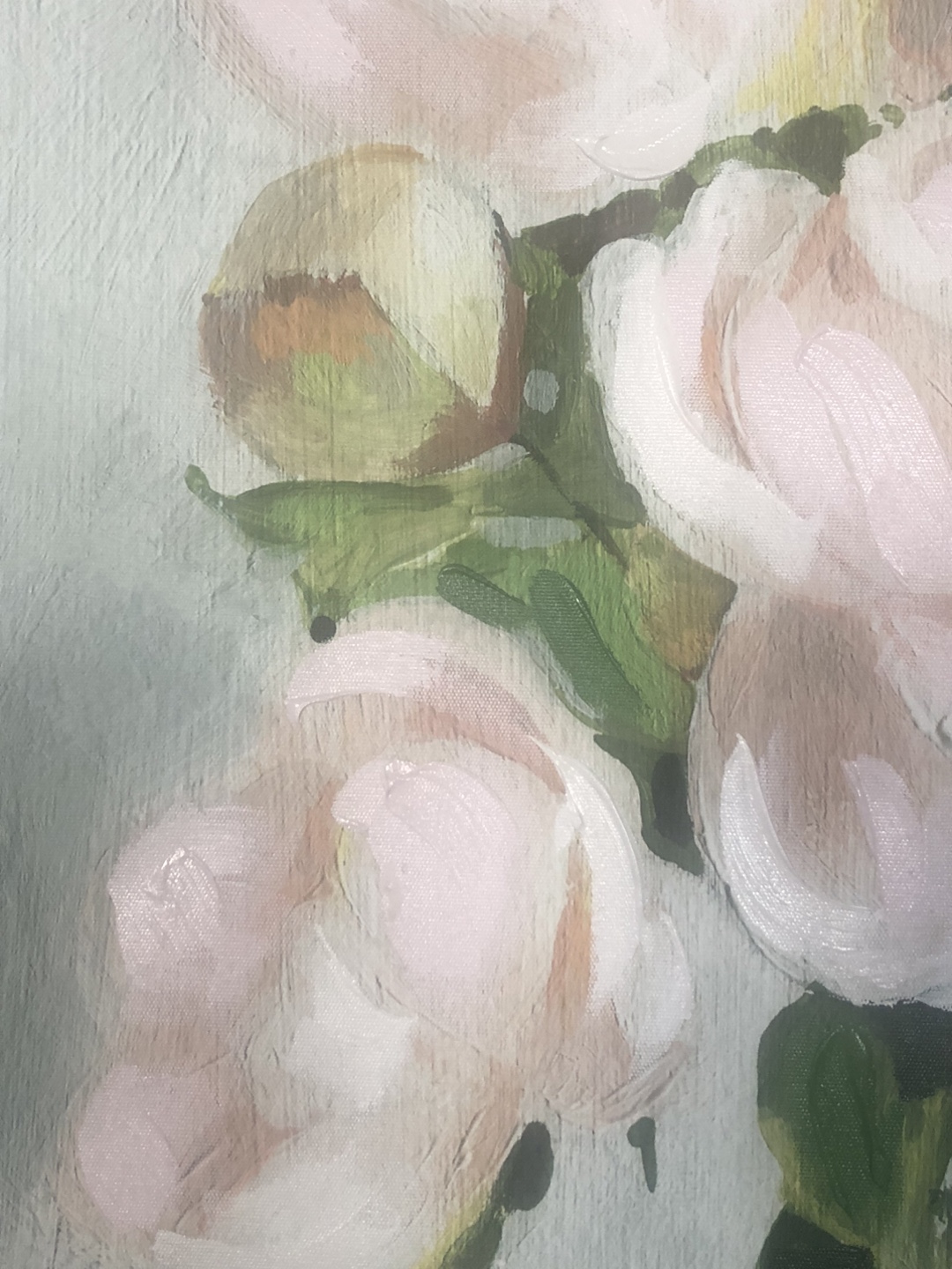 Large canvas print - vase of roses - photo 2