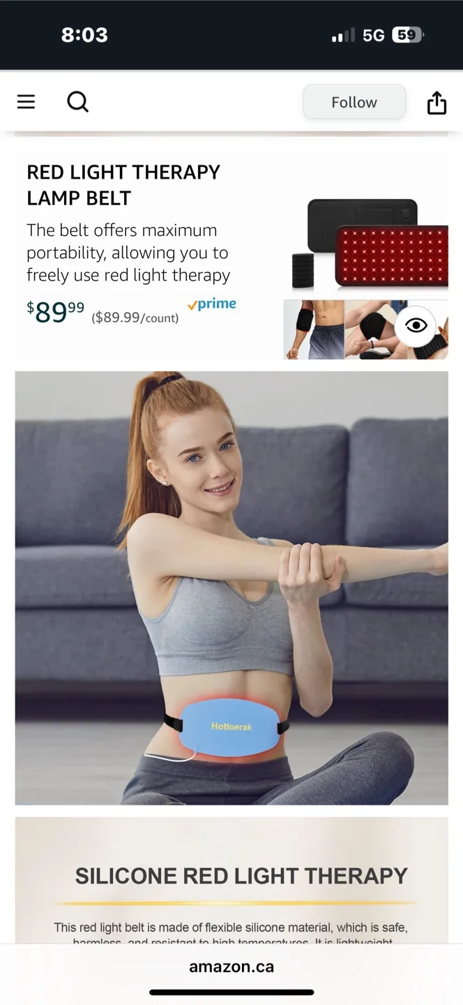 Red light therapy belt NEW thumbnail