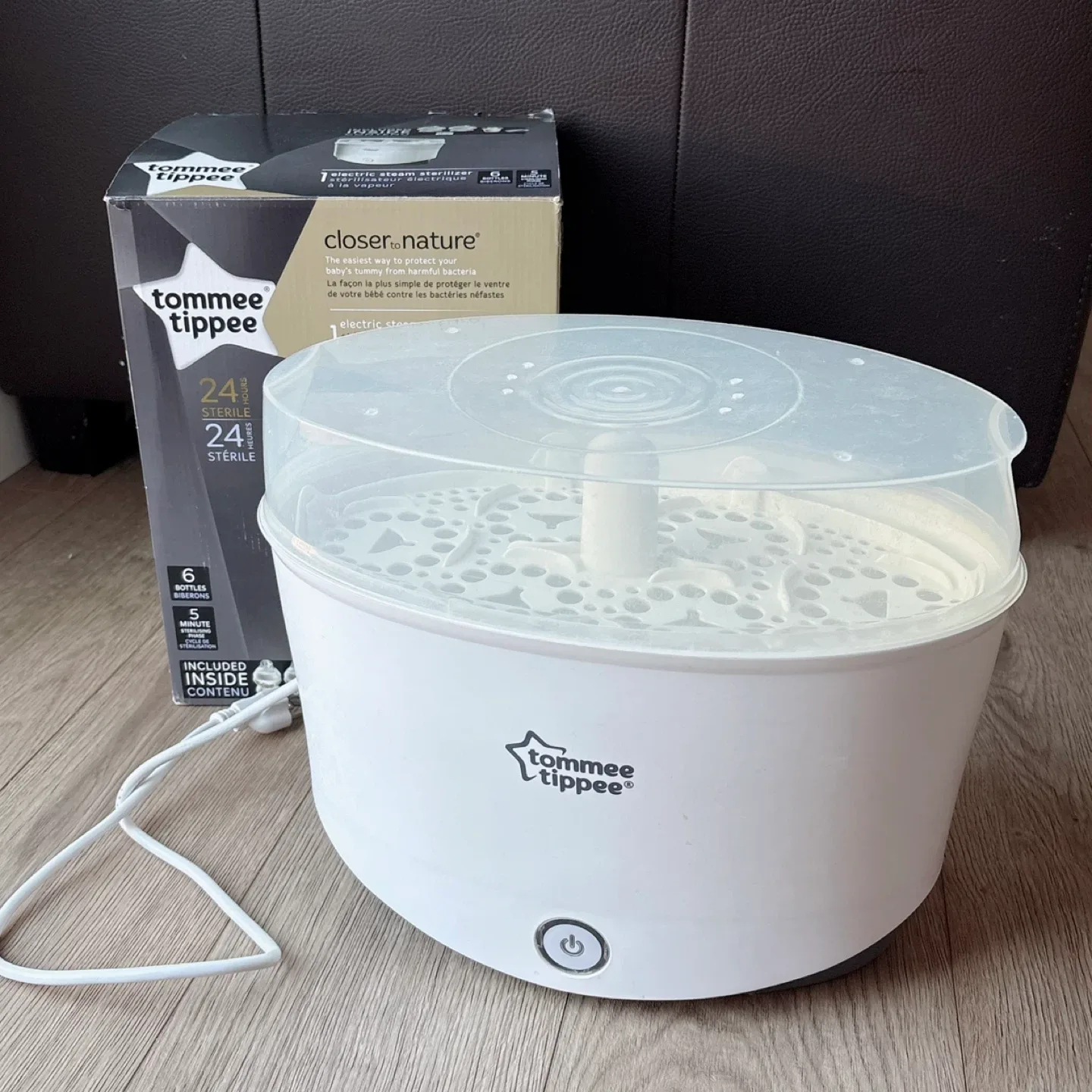 Tommee Tippee electric steam sterilizer & baby bottles image indicator(2)