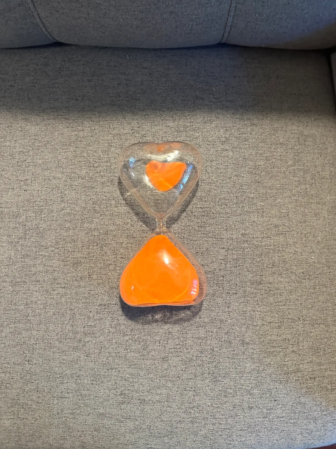 Heart Shaped Sand Timer - Orange image indicator(5)