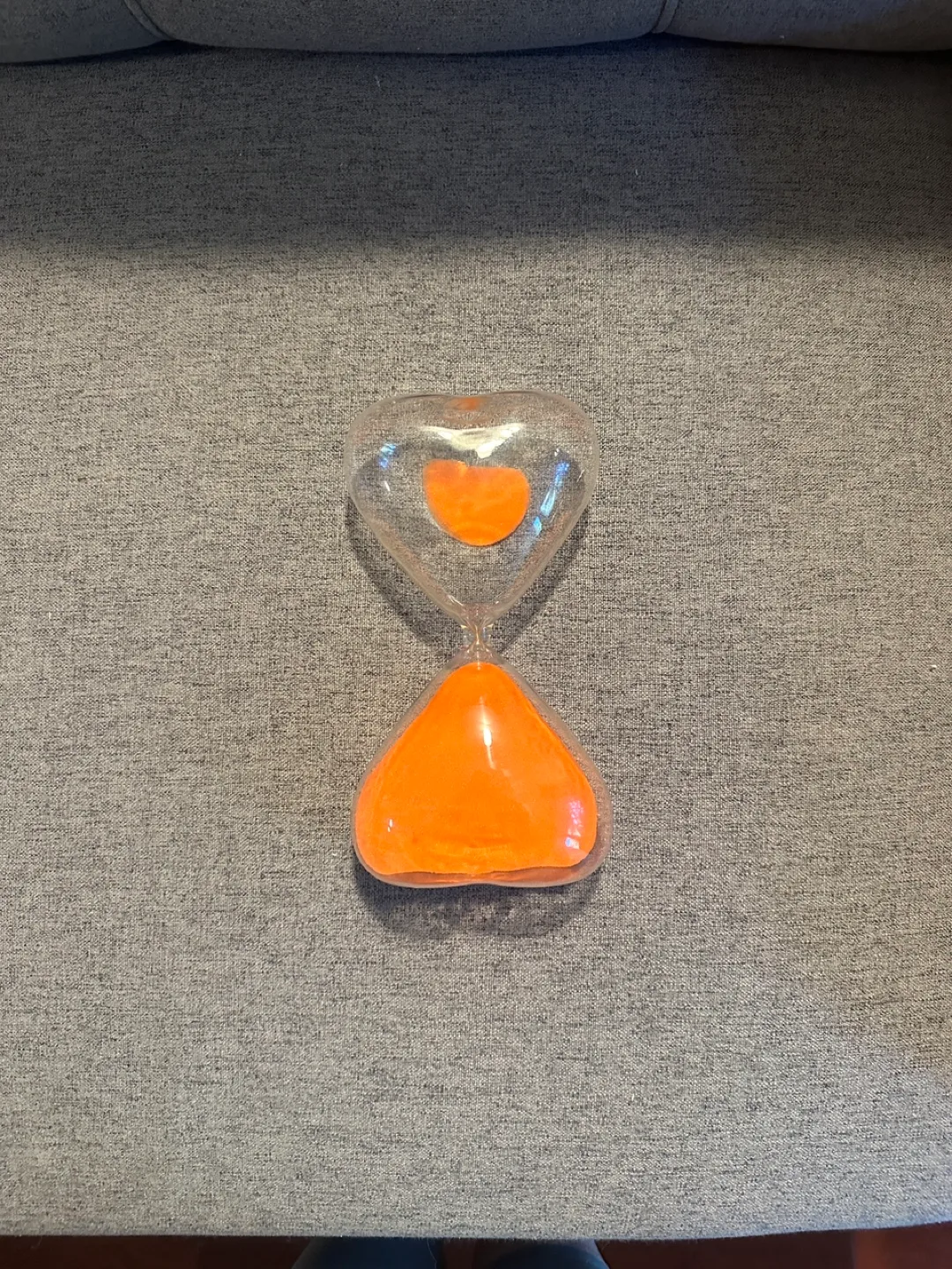 Heart Shaped Sand Timer - Orange thumbnail