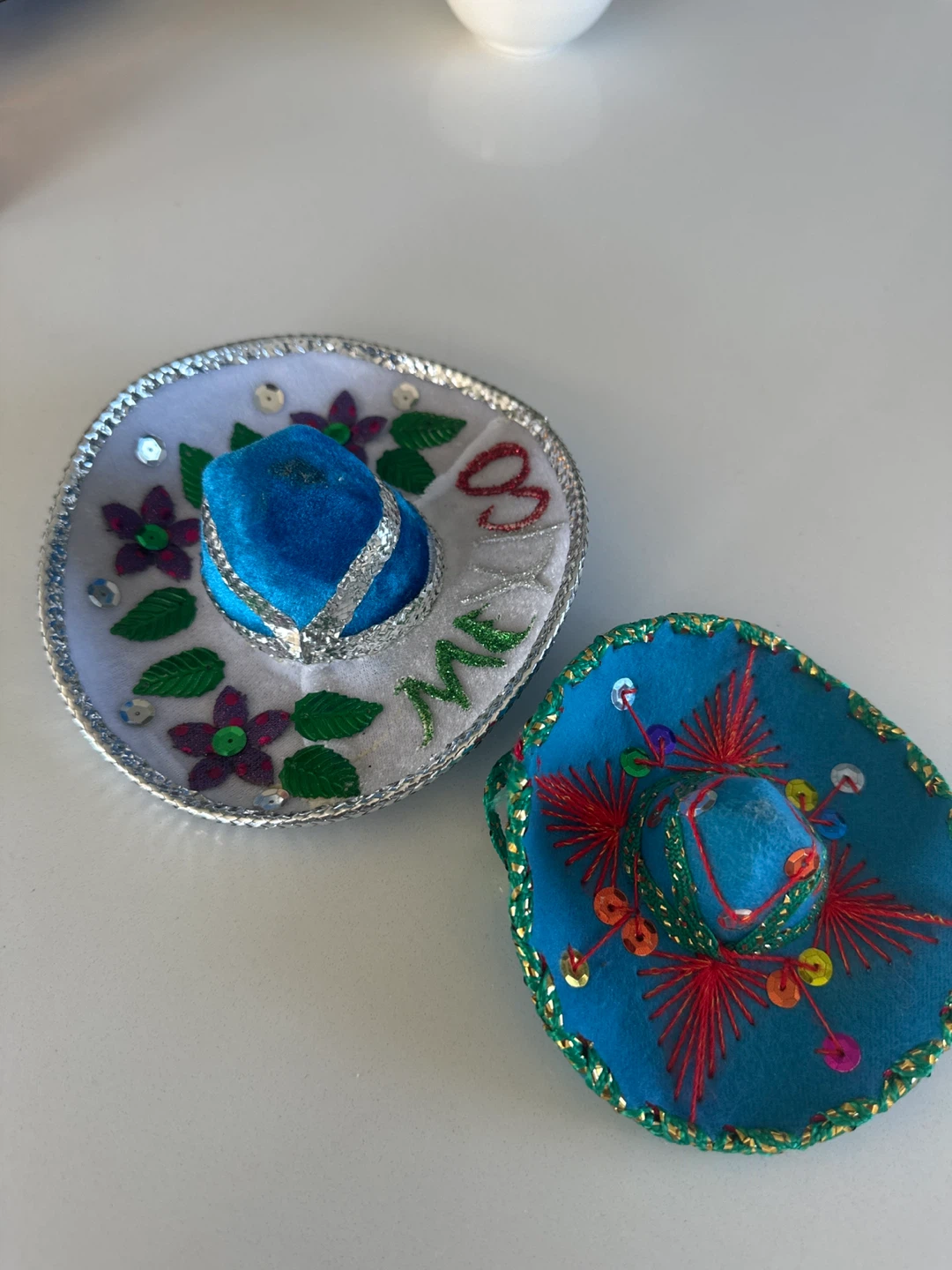 MEXICAN HAND MADE Miniature Sombrero Hats - Fiesta Decor