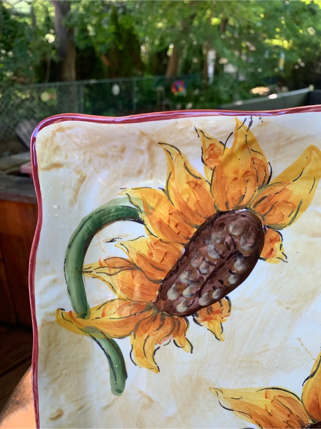 Cream Sunflower Platter image indicator(4)