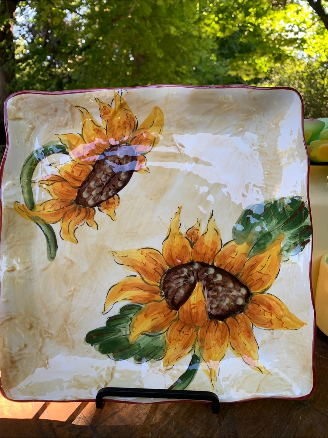 Cream Sunflower Platter image indicator(10)