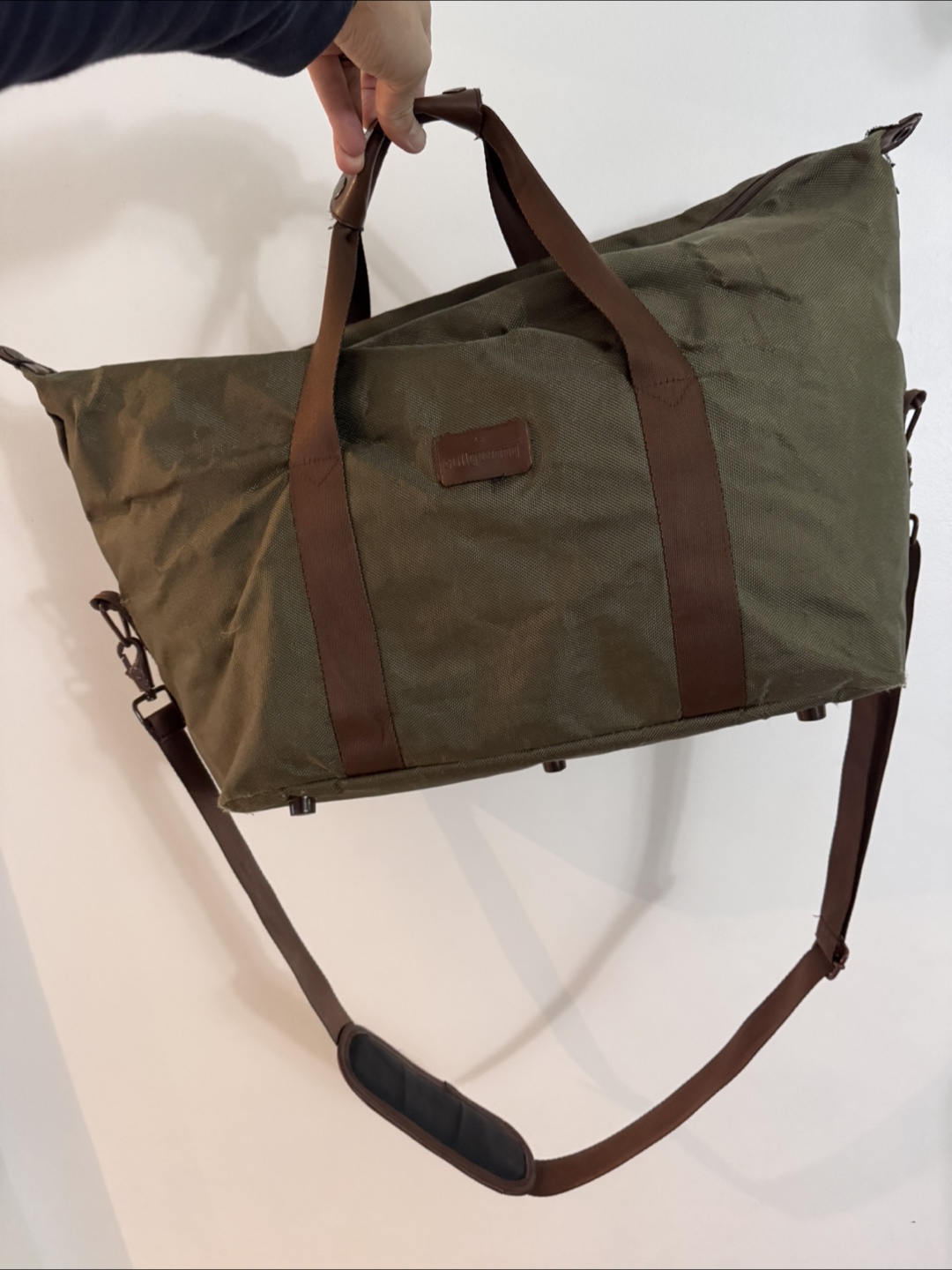 Sully Wong Olive Green Duffle Bag