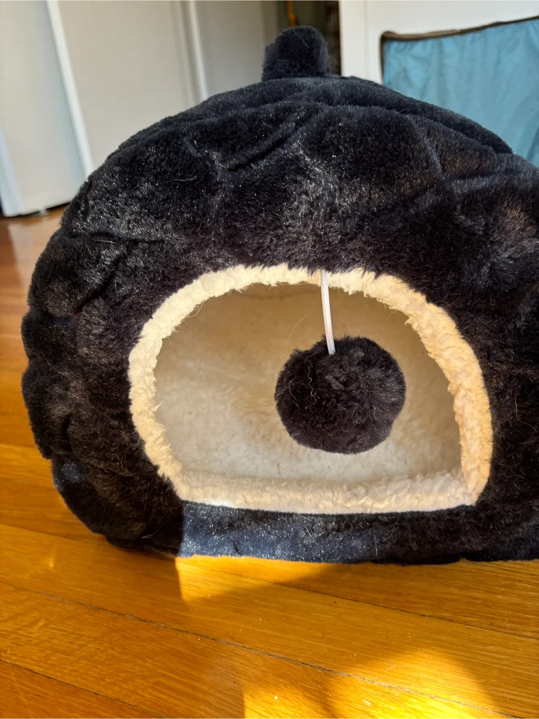 Cozy Cat Bed Cave - navy blue thumbnail