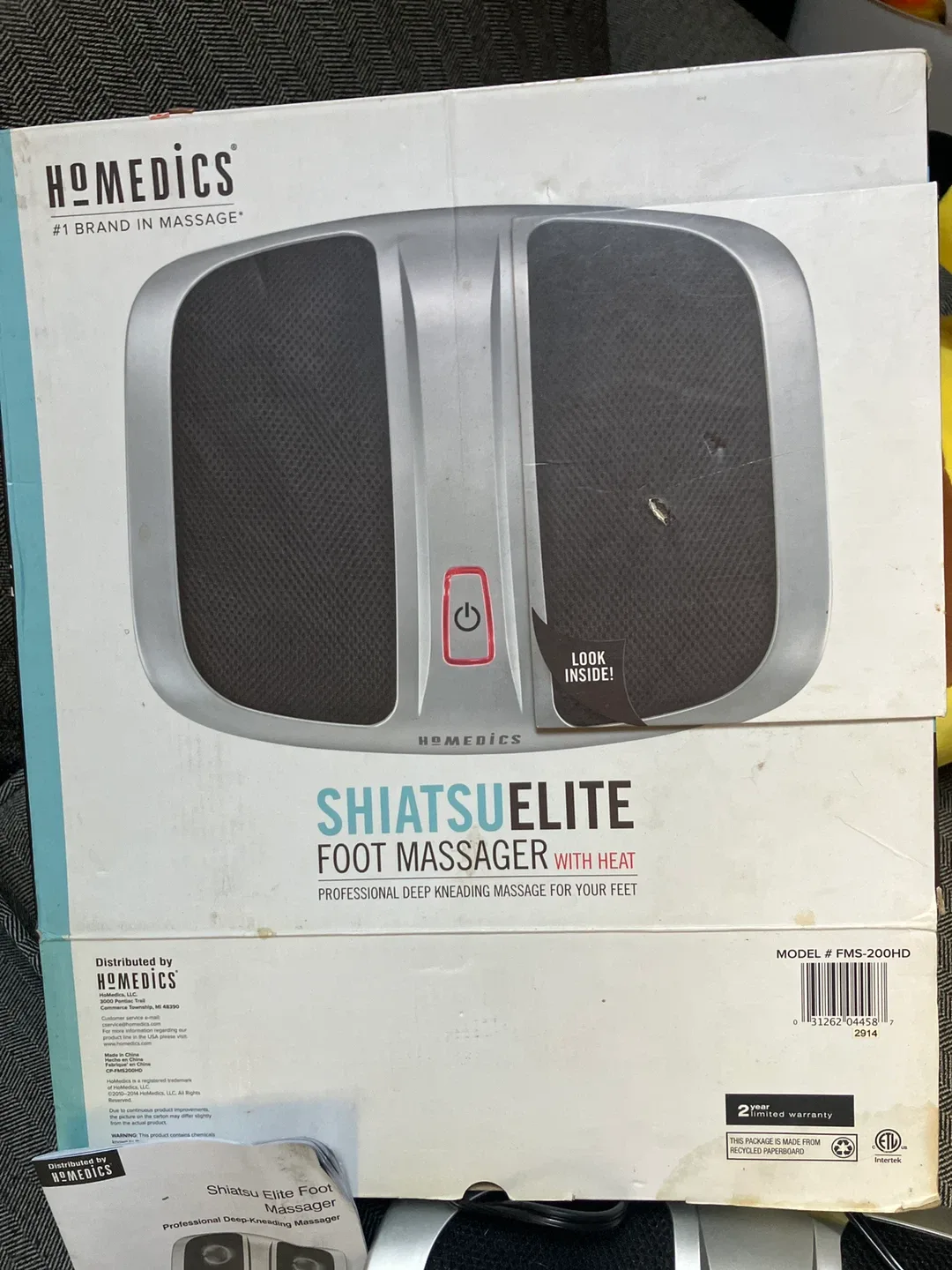 Homedics Shiatsu Elite Foot Massager with Heat