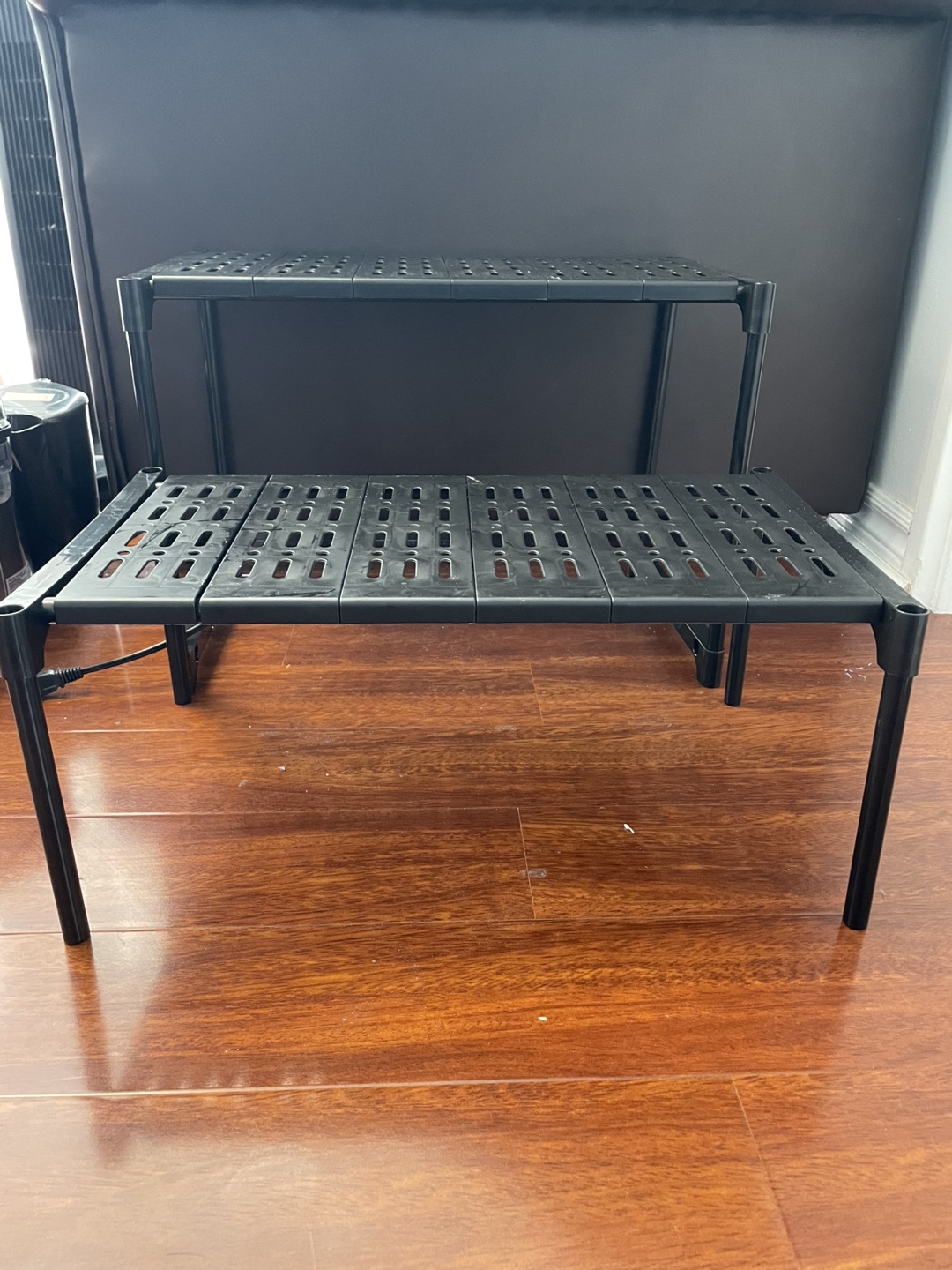 Black Adjustable Shelving Unit
