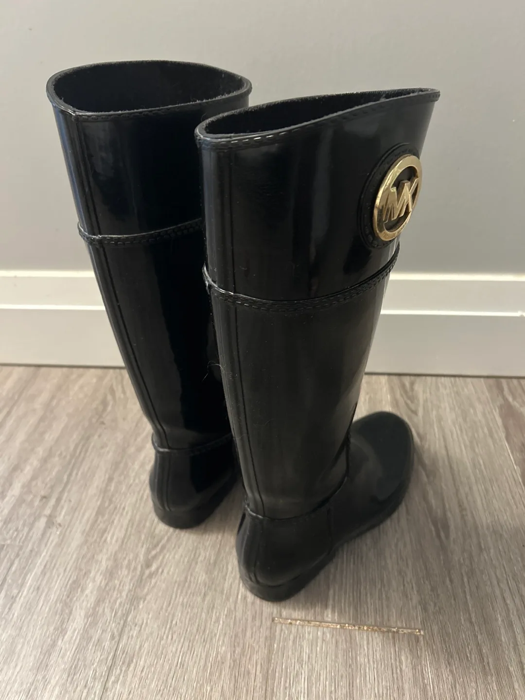 Michael Kors Black Rain Boots image indicator(2)
