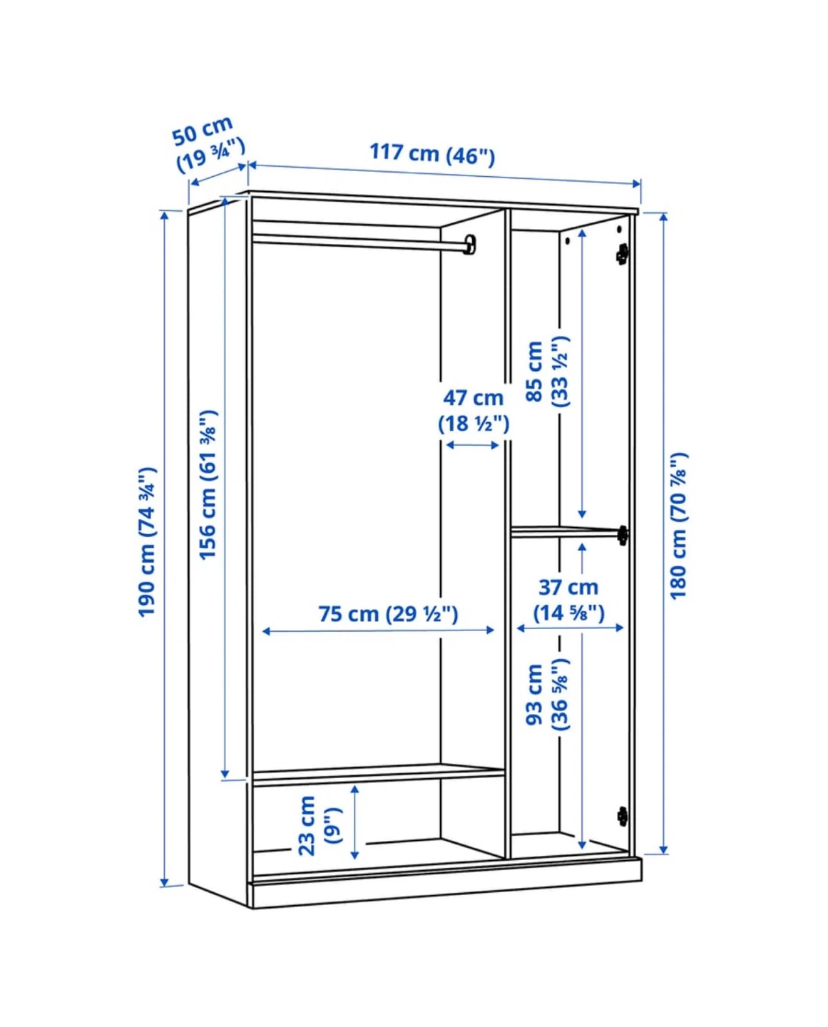 IKEA BRIMNES Wardrobe - Like New! - $145 - photo 5